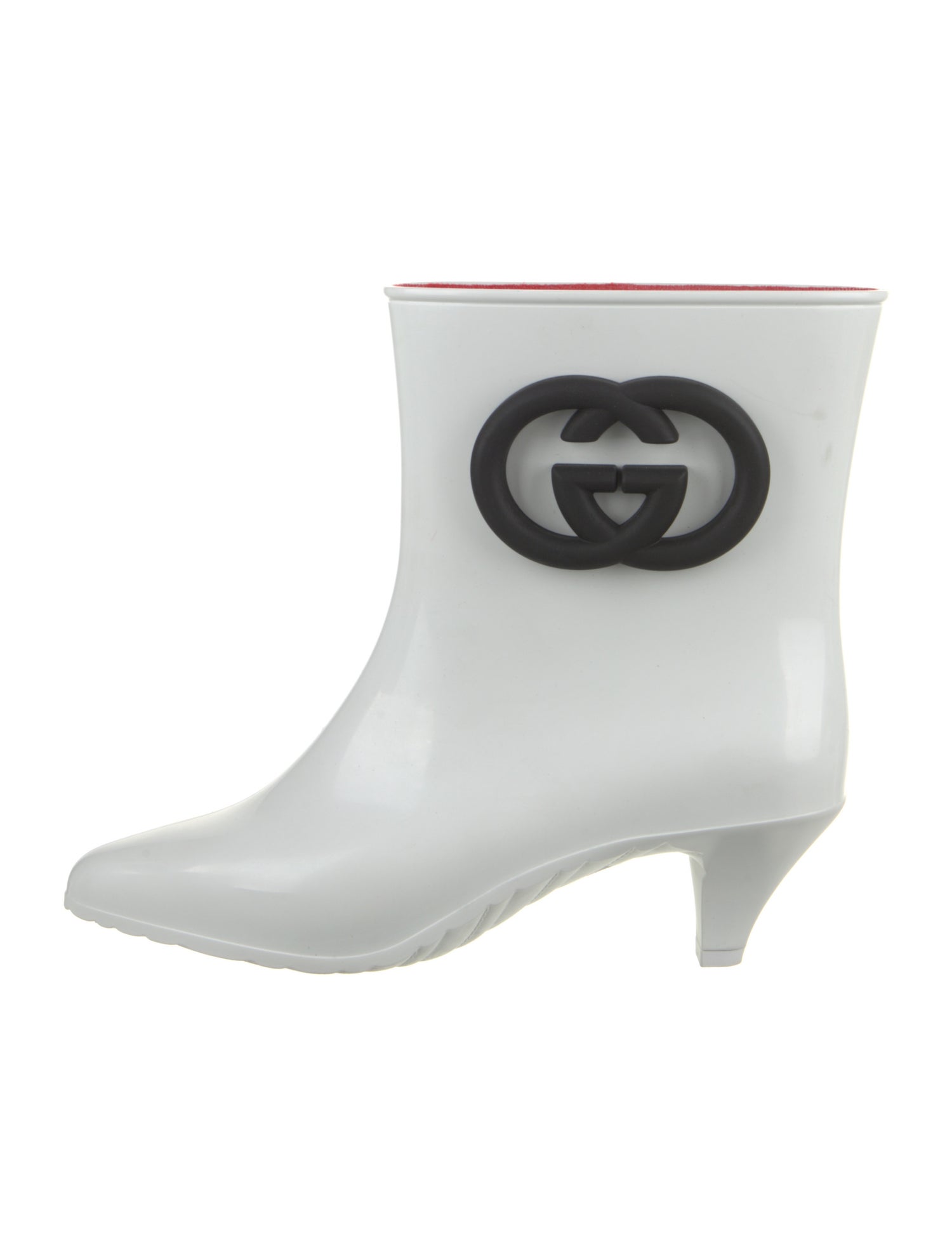 Gucci Rubber Graphic Print Rain Boots