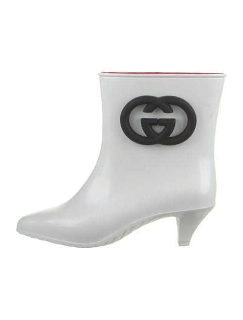 Gucci Rubber Graphic Print Rain Boots