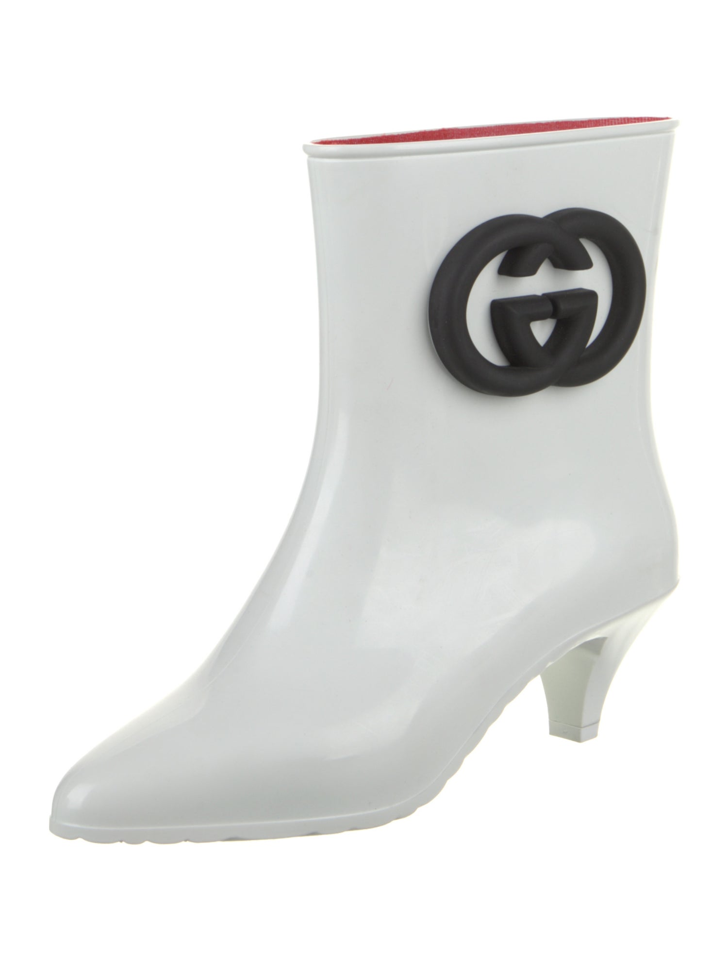Gucci Rubber Graphic Print Rain Boots
