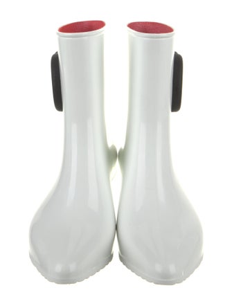 Gucci Rubber Graphic Print Rain Boots