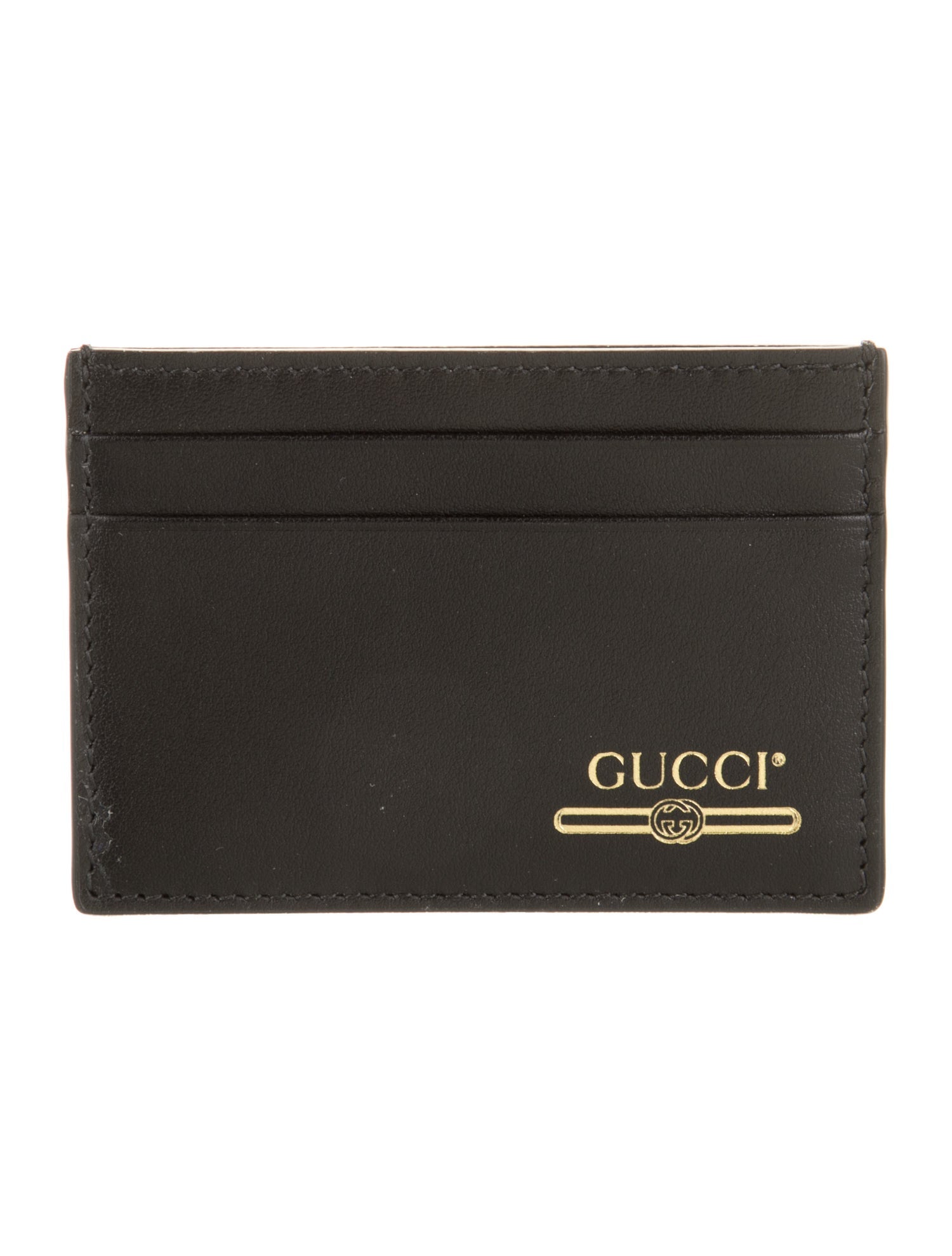 Gucci Interlocking G Logo Leather Card Holder