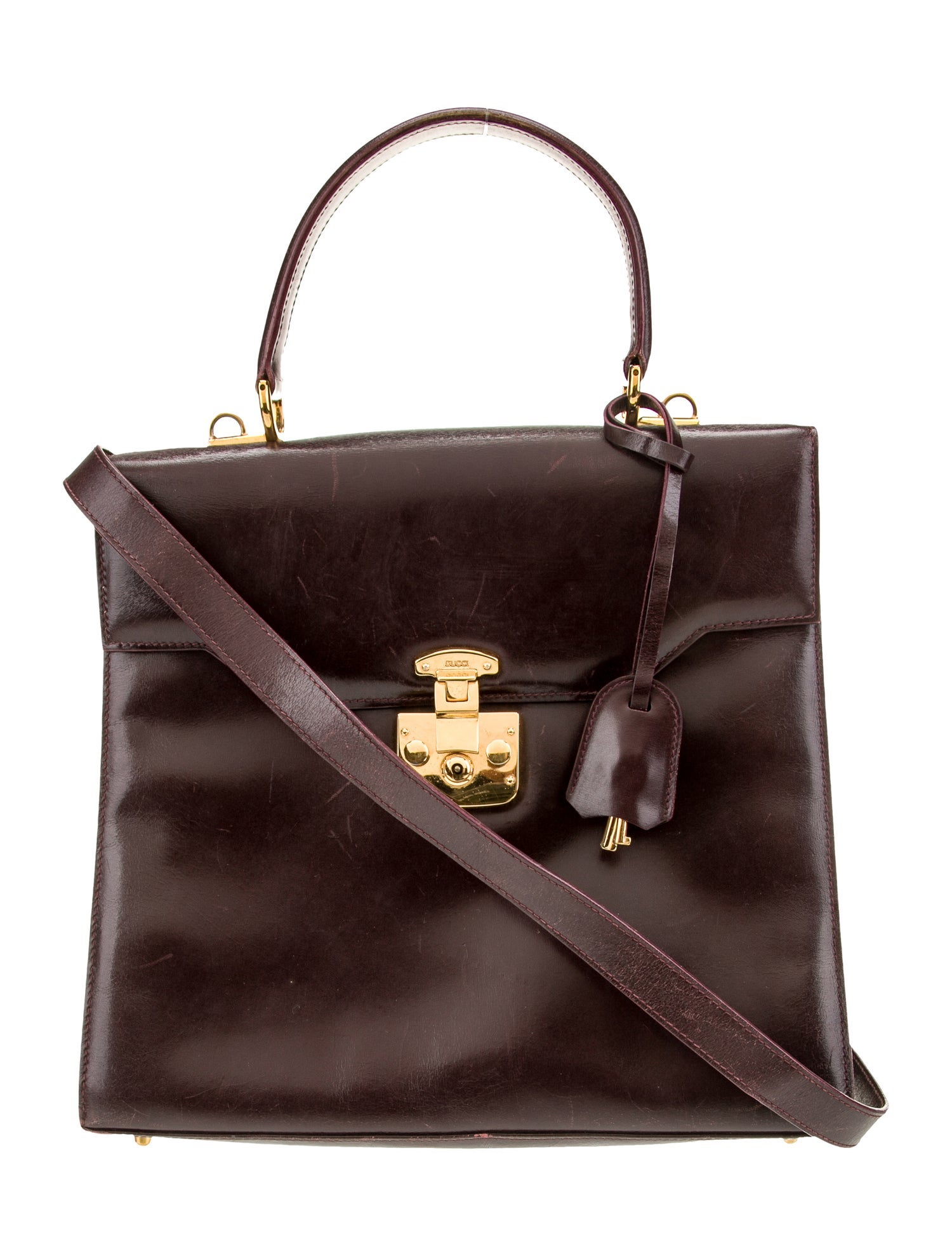 Gucci Leather Shoulder Bag Vintage