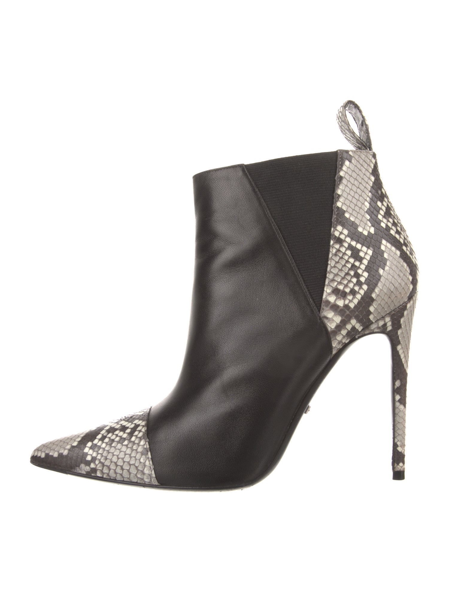 Gucci Leather Animal Print Boots