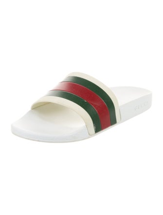 Gucci Web Accent Rubber Slides