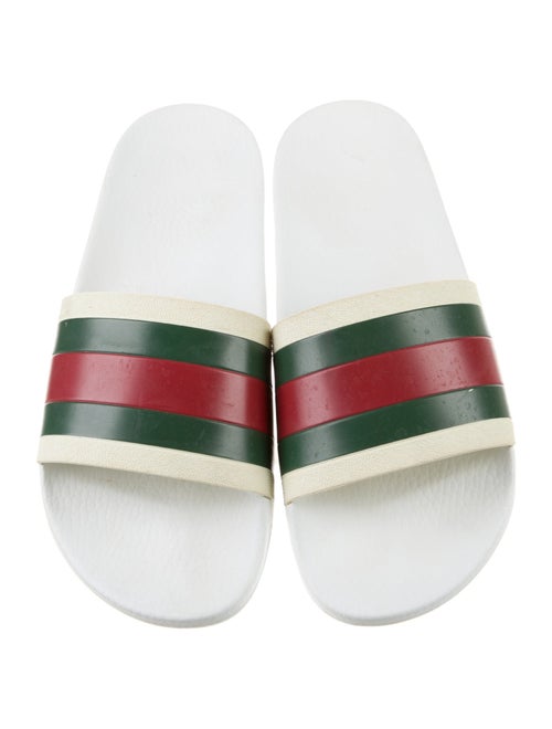 Gucci Web Accent Rubber Slides