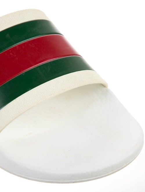 Gucci Web Accent Rubber Slides