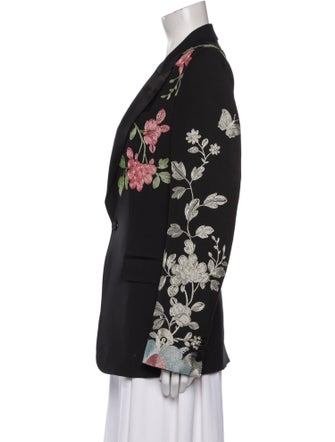 Gucci Wool Floral Print Blazer