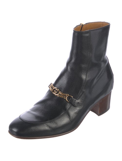 Gucci Quentin Chain-Link Accent Boots