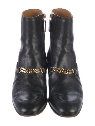 Gucci Quentin Chain-Link Accent Boots