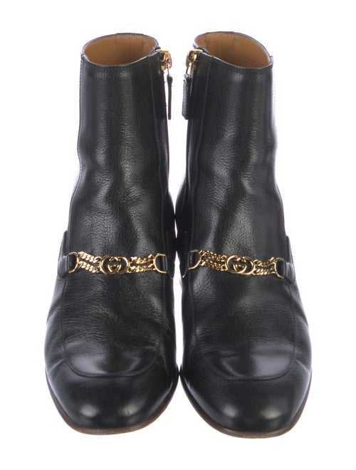 Gucci Quentin Chain-Link Accent Boots
