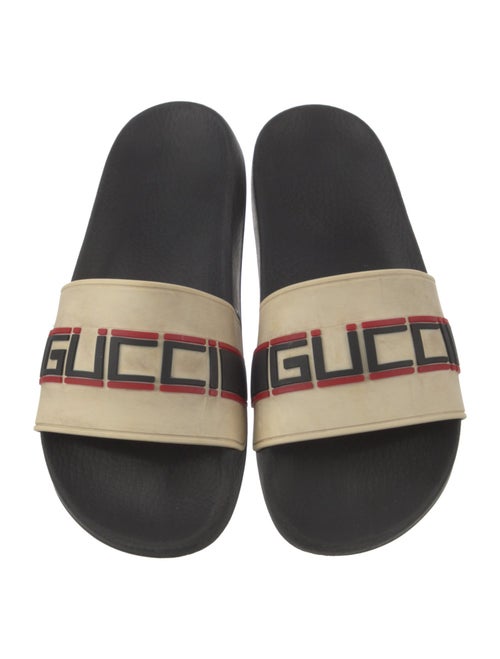 Gucci Sylvie Web Accent Rubber Slides