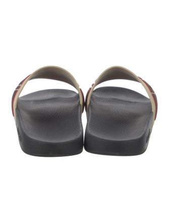 Gucci Sylvie Web Accent Rubber Slides
