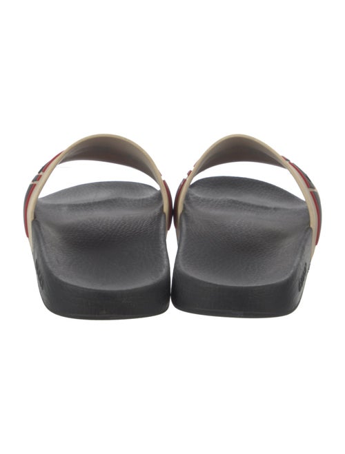 Gucci Sylvie Web Accent Rubber Slides
