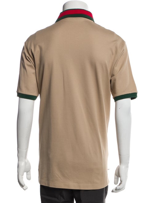 Gucci Web Accent Collar Polo Shirt