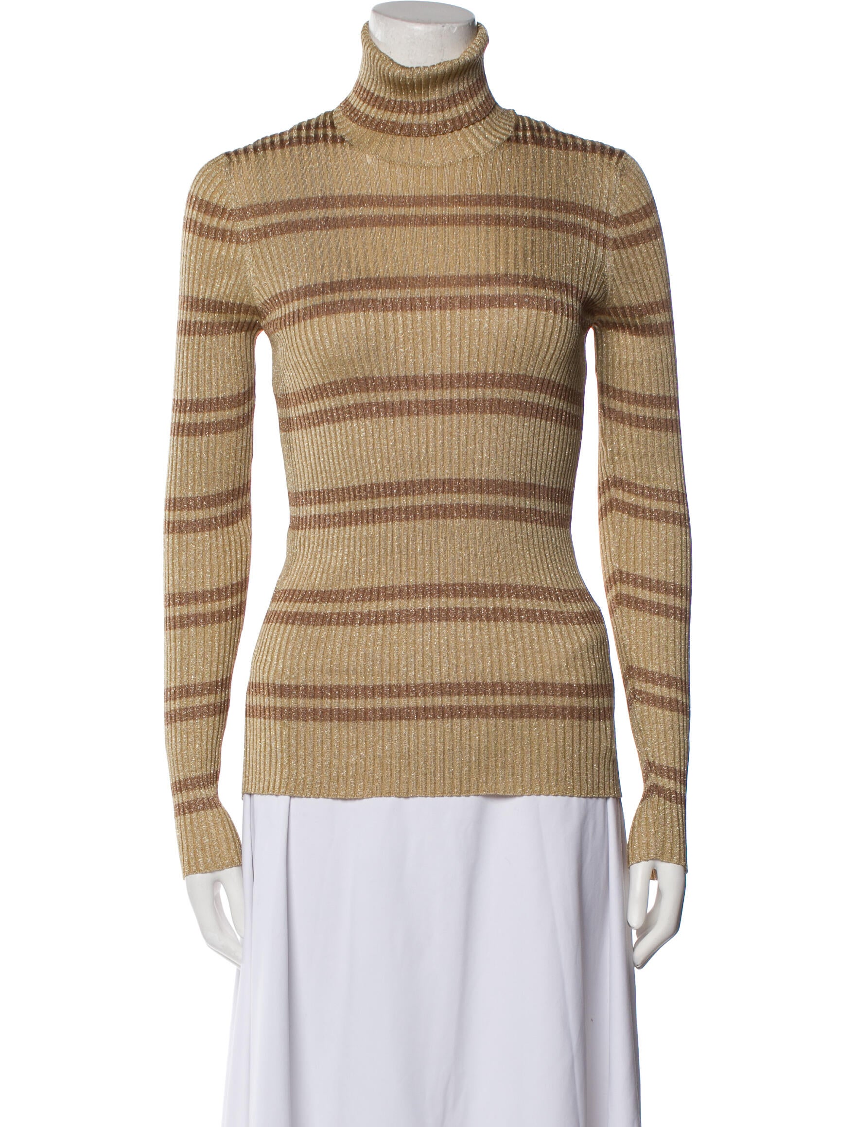 Gucci Striped Turtleneck Sweater