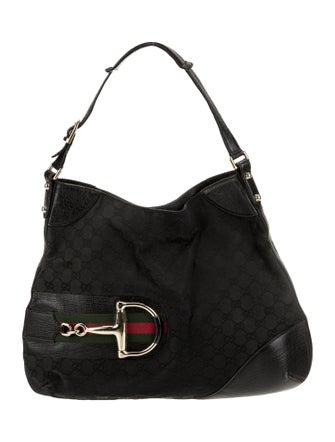 Gucci GG Canvas GG Canvas Larger Hasler Hobo Large