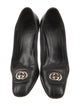 Gucci Interlocking G Logo Leather Pumps