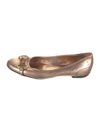 Gucci 1955 Horsebit Accent Leather Ballet Flats