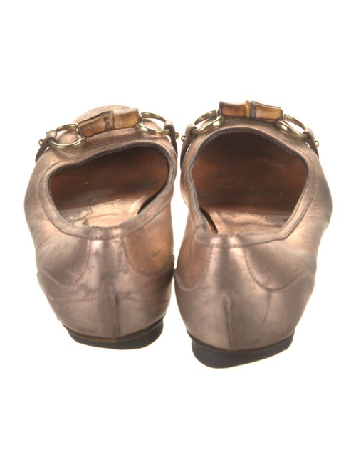 Gucci 1955 Horsebit Accent Leather Ballet Flats