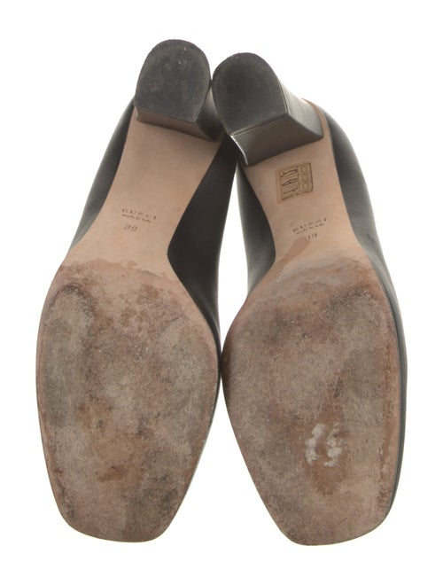 Gucci Horsebit Accent Leather Pumps