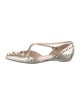 Gucci Faux Pearl Accents Leather D'Orsay Flats