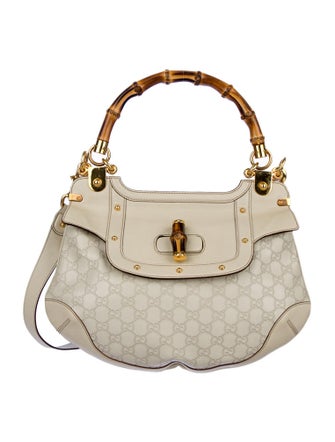 Gucci Guccissima Bamboo Satchel