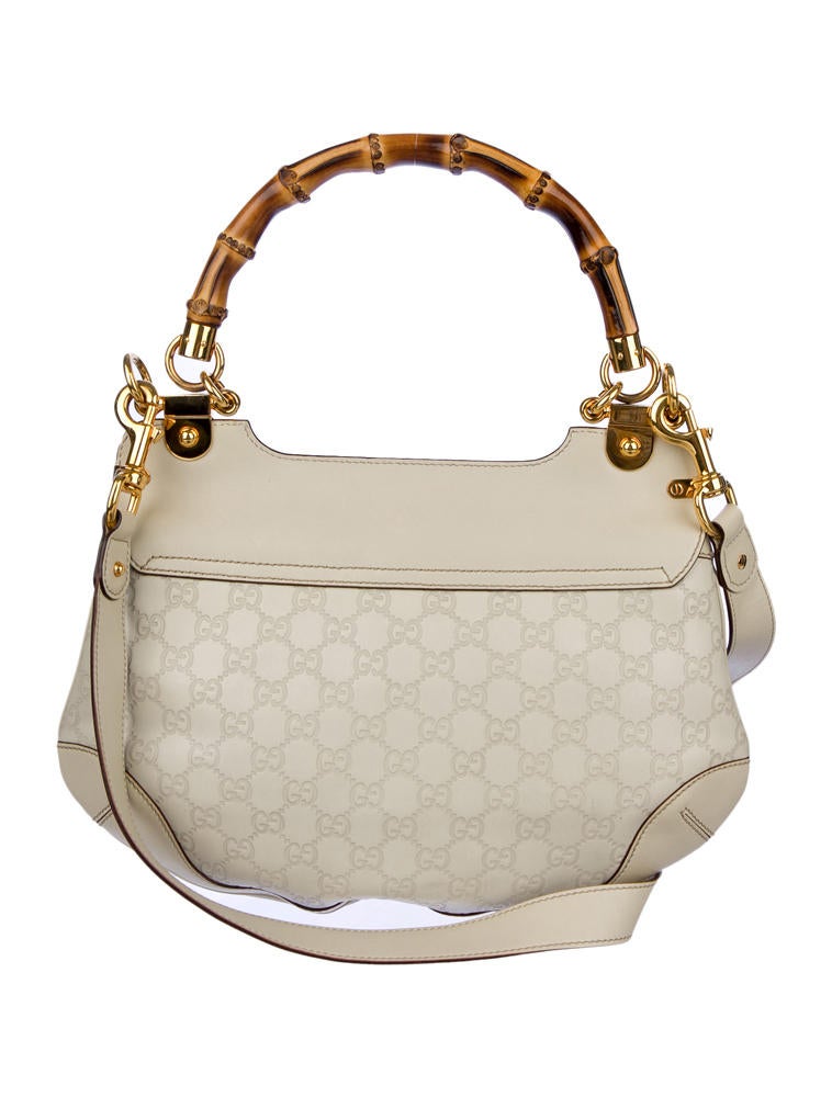 Gucci Guccissima Bamboo Satchel