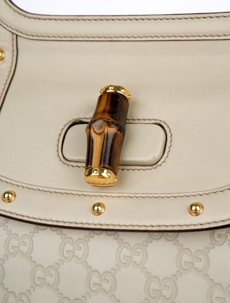 Gucci Guccissima Bamboo Satchel