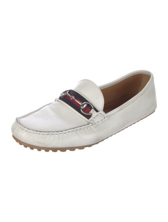 Gucci Horsebit Accent Leather Drivers