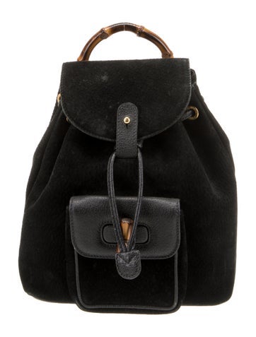 Gucci Backpacks Suede Backpack Vintage