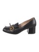 Gucci Double G Logo Leather Pumps