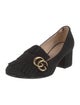 Gucci Double G Logo Suede Pumps