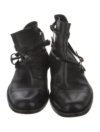 Gucci Leather Moto Boots