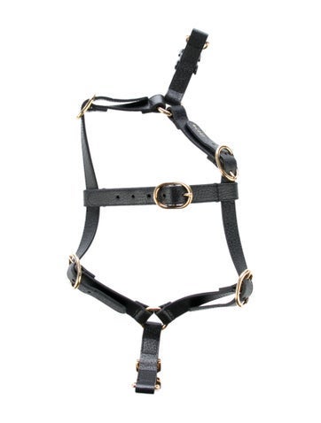 Gucci Pet Accessories Leather Dog Harness