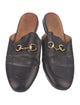 Gucci Horsebit Accent Leather Mules