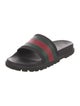 Gucci Web Accent Rubber Slides