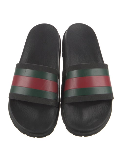 Gucci Web Accent Rubber Slides