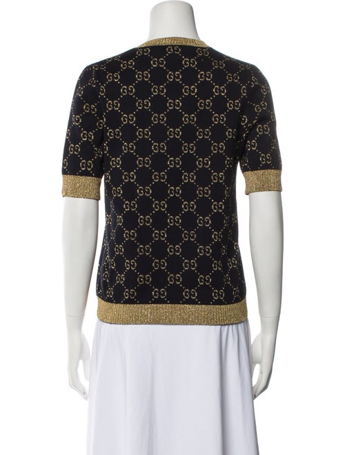 Gucci Printed Crew Neck Sweater