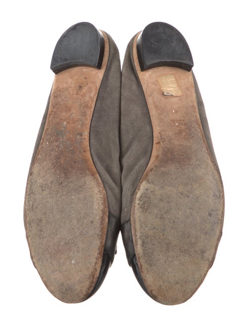 Gucci Horsebit Accent Suede Flats