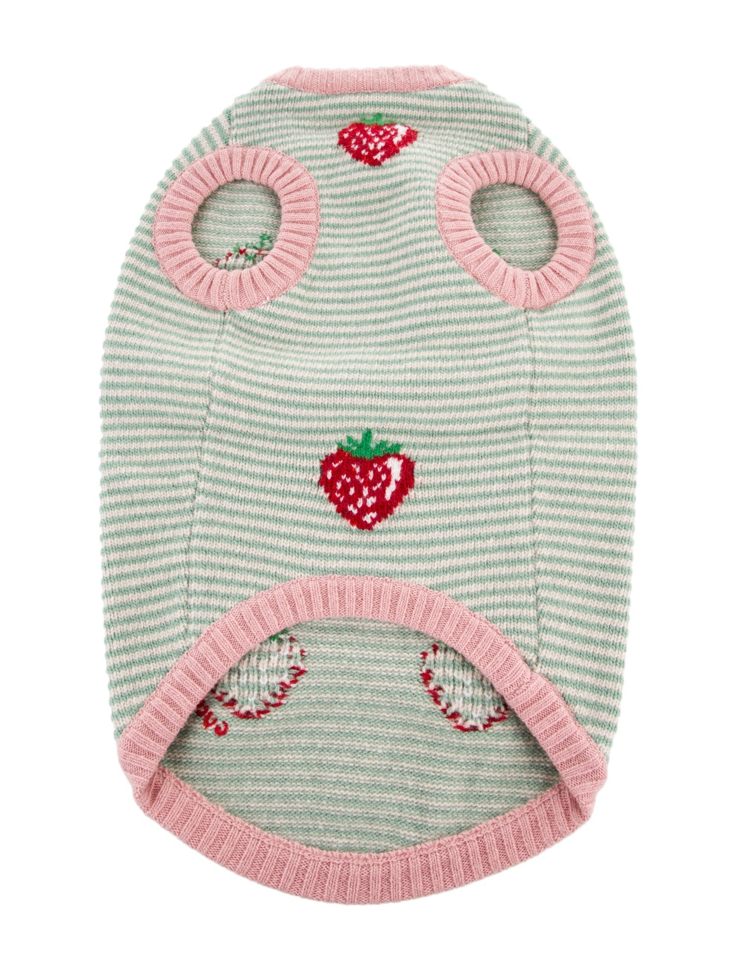 Gucci Dog Strawberries Wool Pet Sweater w/ Tags