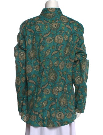 Gucci Floral Print Long Sleeve Shirt