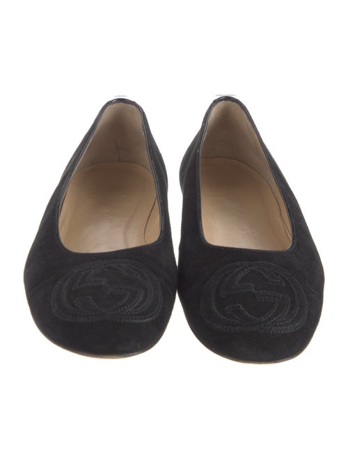 Gucci Interlocking G Logo Suede Flats