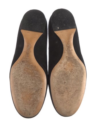 Gucci Interlocking G Logo Suede Flats
