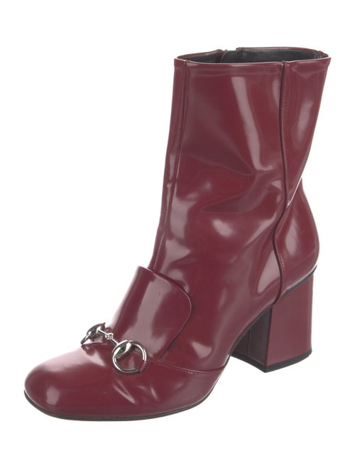 Gucci Horsebit Accent Leather Combat Boots
