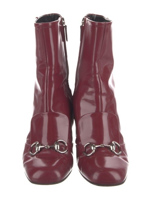 Gucci Horsebit Accent Leather Combat Boots