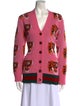 Gucci Tiger Accent Web Trim Wool Sweater