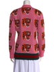 Gucci Tiger Accent Web Trim Wool Sweater