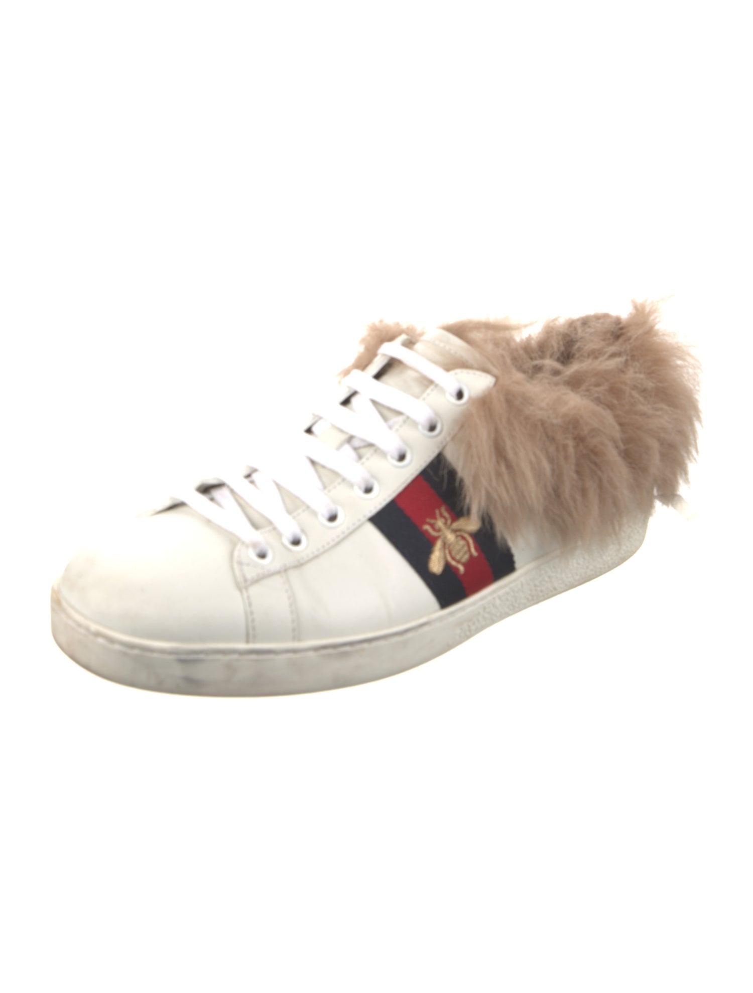 Gucci Sylvie Web Accent Leather Sneakers