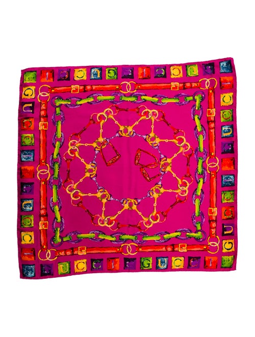Gucci Silk Horsebit Accent Scarf