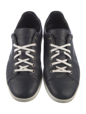 Gucci Interlocking G Logo Leather Sneakers